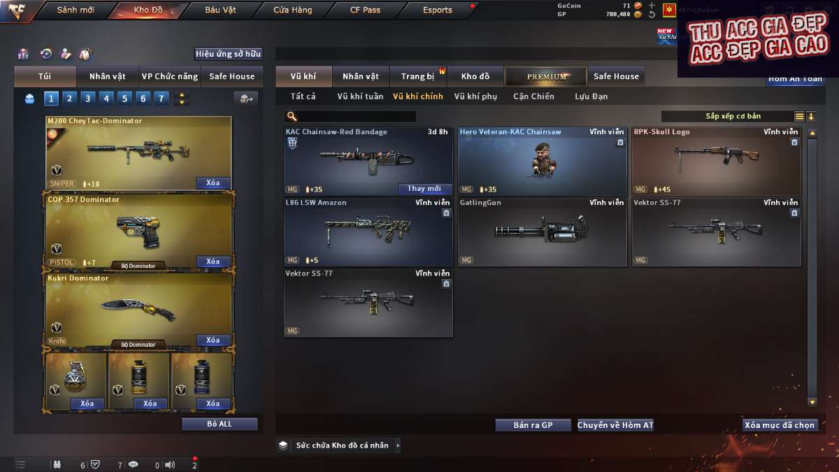 shop acc cf uy tin gia re